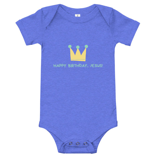 Happy Birthday, Jesus! - Baby short sleeve one piece