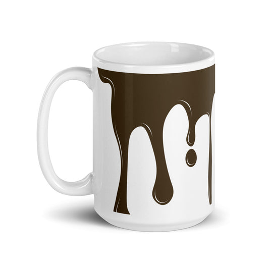 "...my cup runneth over" - White glossy mug