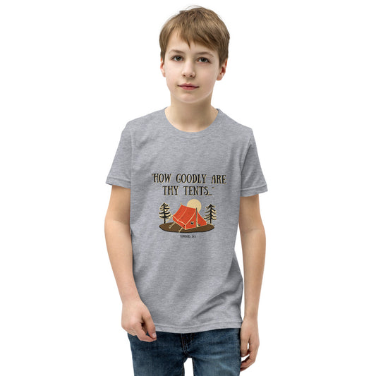 "How goodly are thy tents..." - Youth Short Sleeve T-Shirt