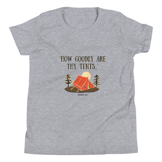 "How goodly are thy tents..." - Youth Short Sleeve T-Shirt