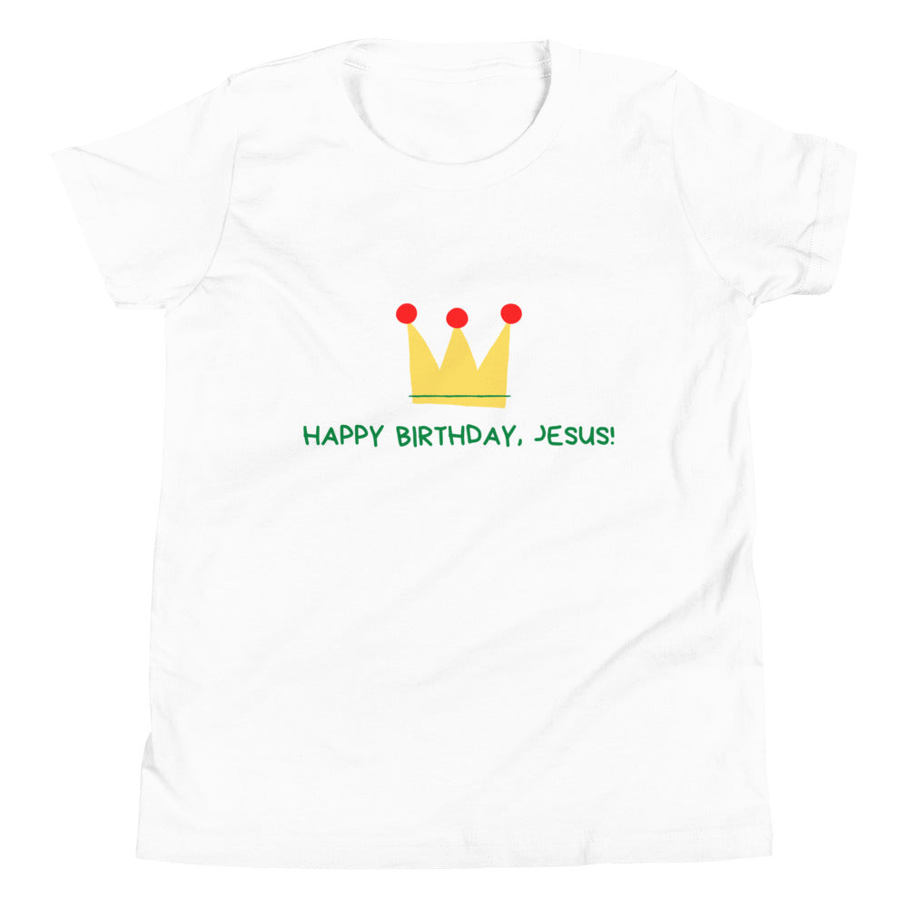 Happy Birthday, Jesus! - Youth Short Sleeve T-Shirt